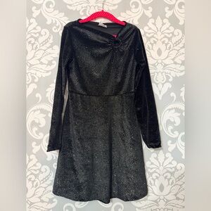 Zara‎ Metallic Knotted Long Sleeve Dress